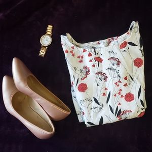 COPY - A line floral flowy dress